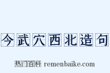 今武穴西北造句是什么意思的图片